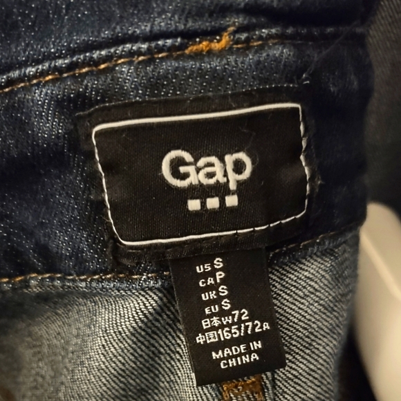 Gap Denim Cut Off Overalls  Small - Picture 8 of 14